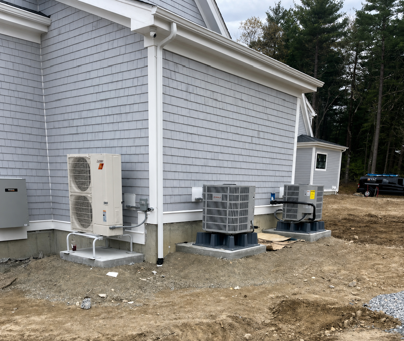 Heat pump and air conditioning installation in Lynnfield MA by EML Mechanical