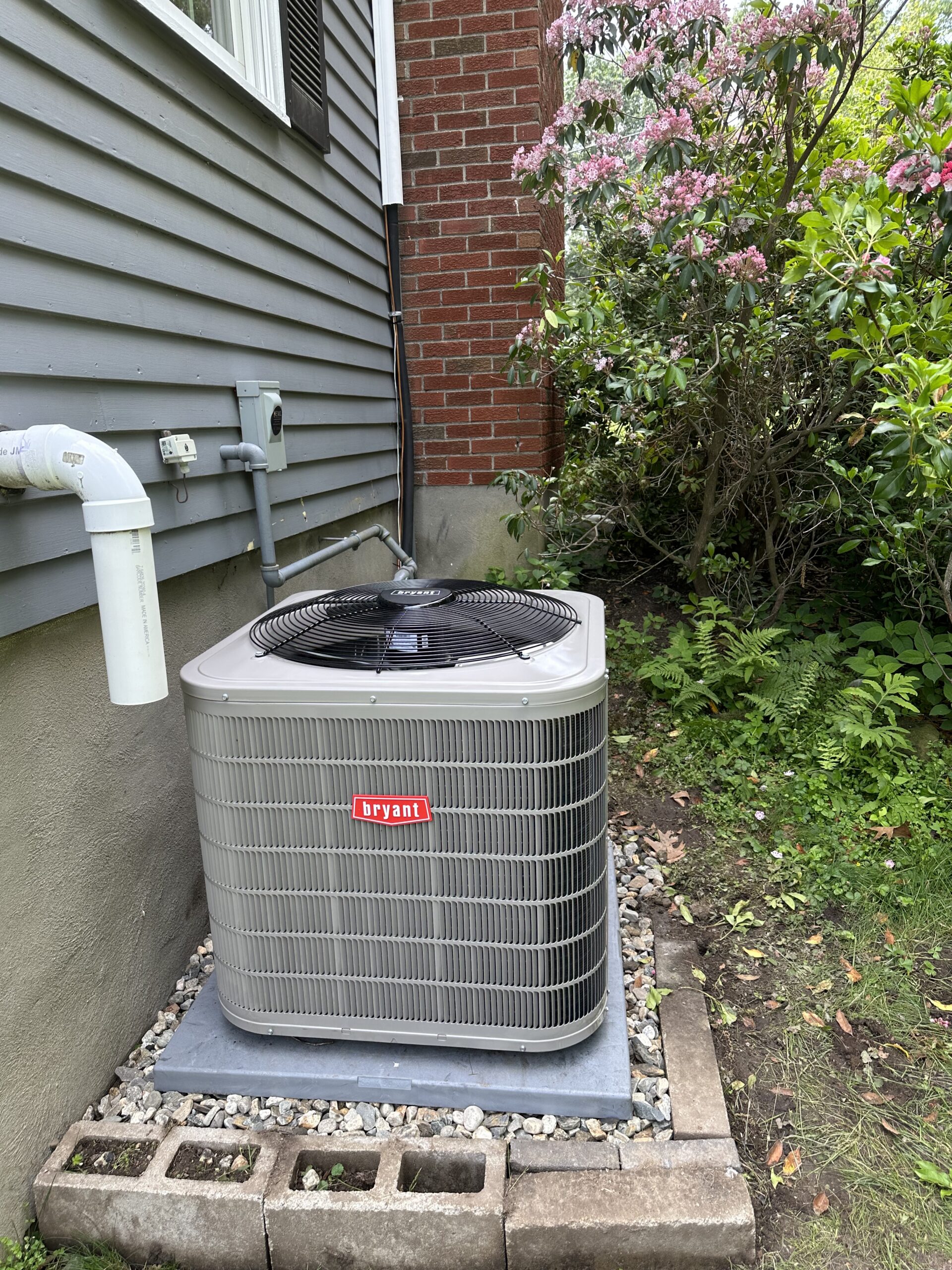 Central air conditioning installation in Stoneham MA by EML Mechanical