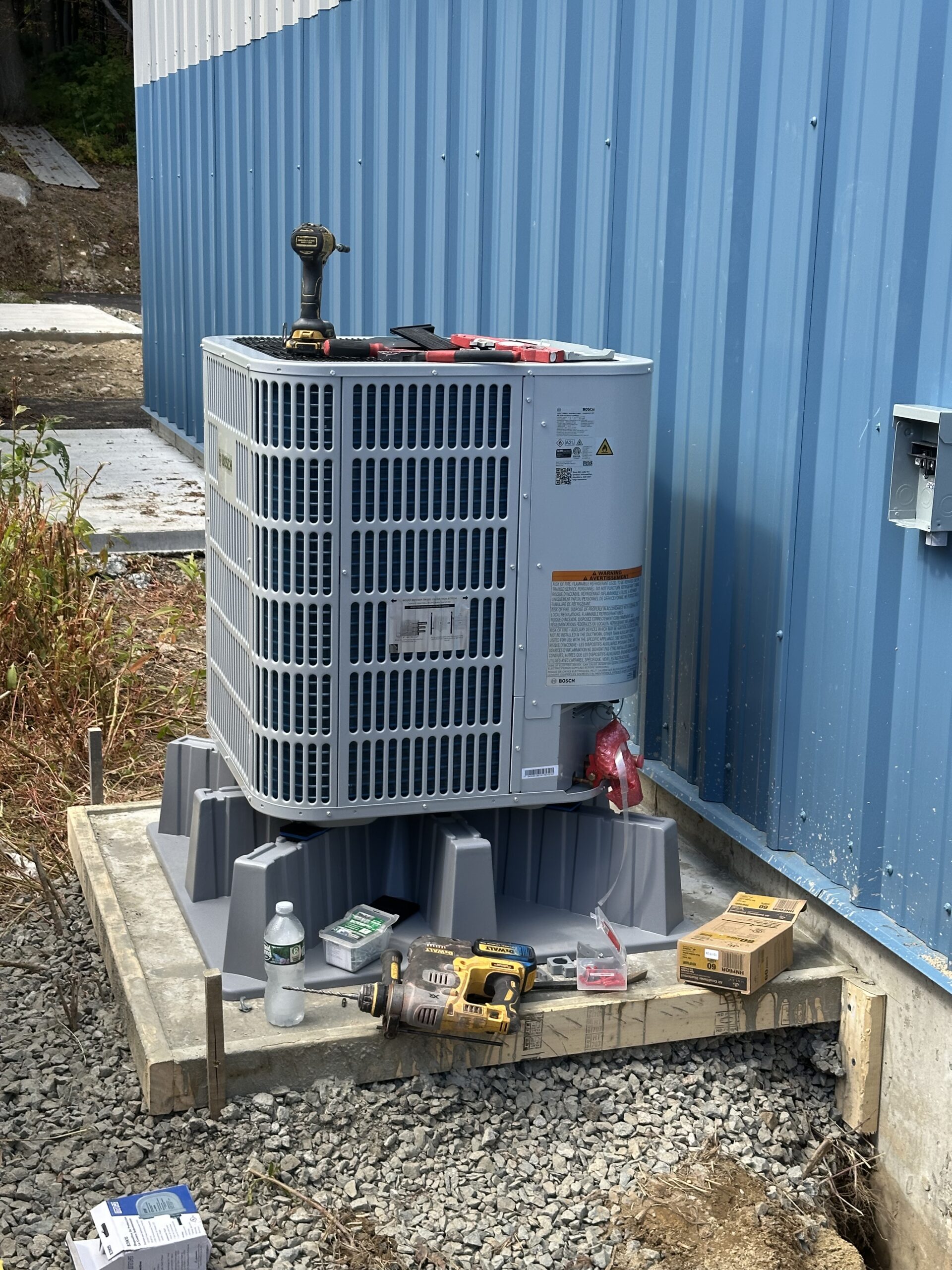 HVAC installation completed by EML Mechanical in Danvers Massachusetts